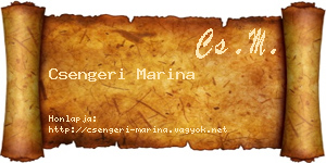 Csengeri Marina névjegykártya